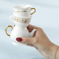 Thumbnail for Tea Time Whimsy Ceramic Bud Vase - Medium - Alternate Image 4 | My Wedding Favors