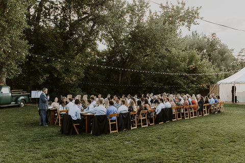 backyard garden wedding